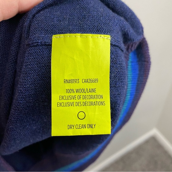 Robert Graham Blue‎ 1/4 Zip Pullover Wool Jacket Classic Fit Men’s Size 3x - Picture 4 of 7